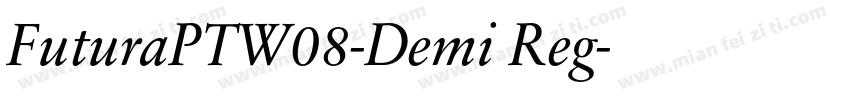 FuturaPTW08-Demi Reg字体转换